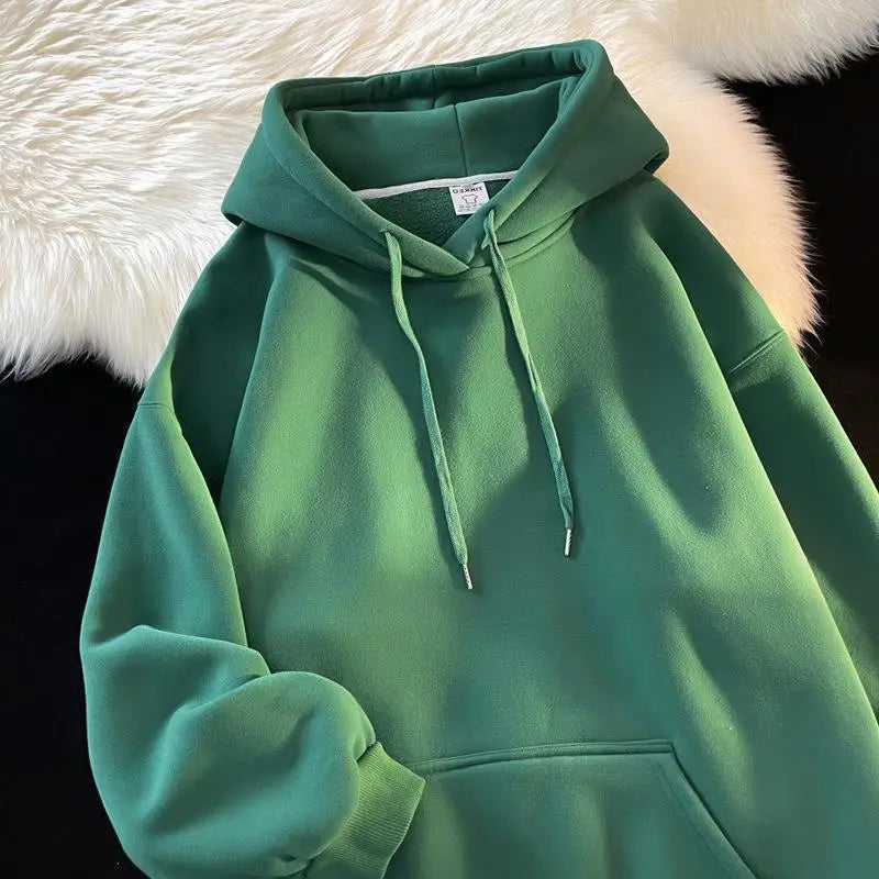 Essential Oversized Hoodie – Dark Green