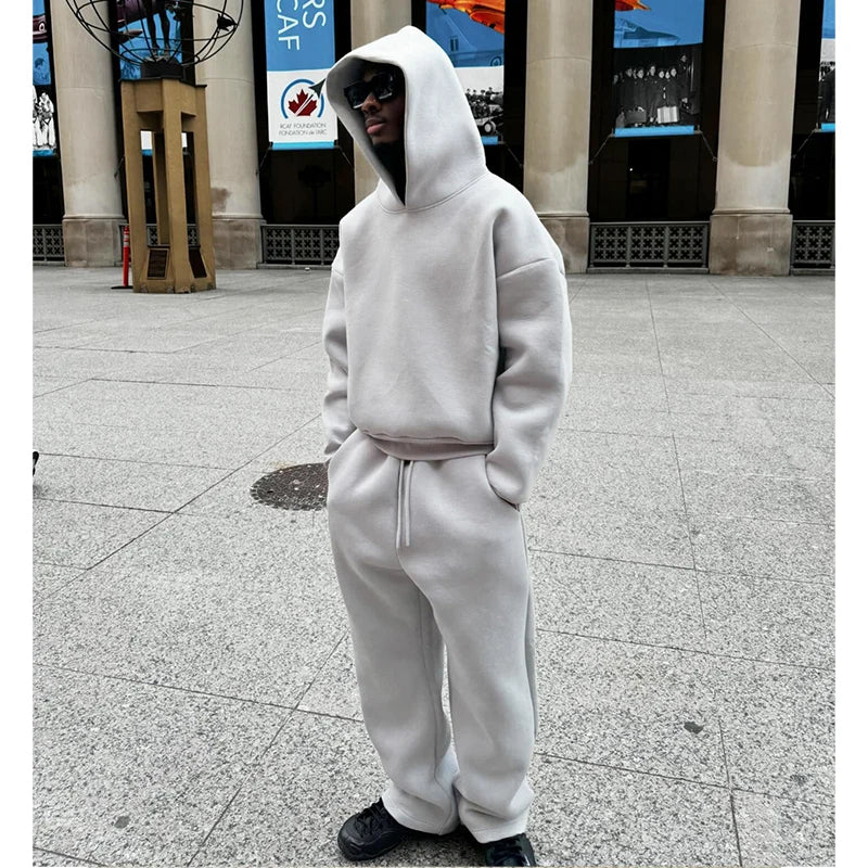 Oversized Hoodie & Sweatpants Set – Vintage Street Fit