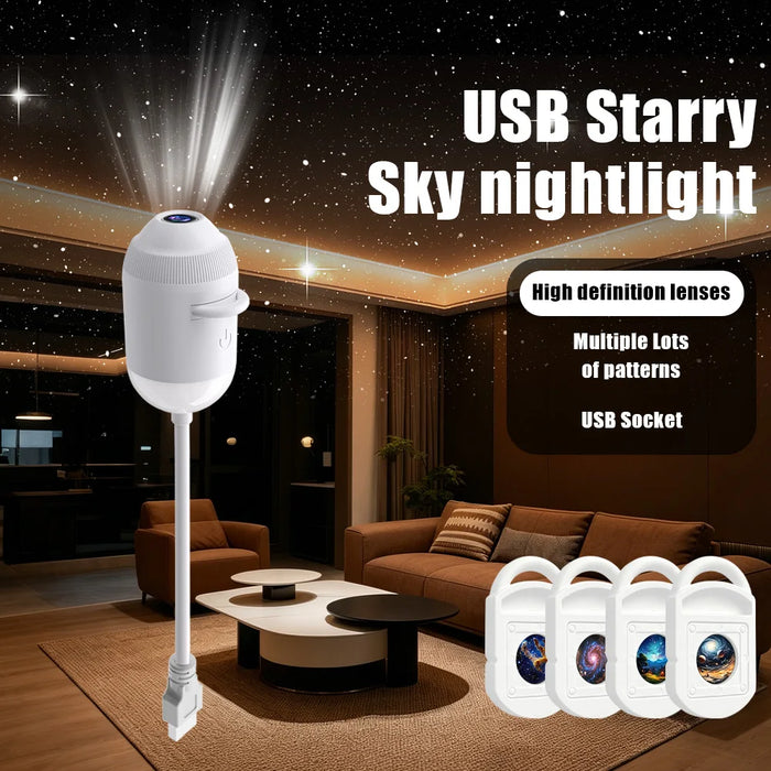 Nexsora StarGlow™ — USB Galaxy Projection Light