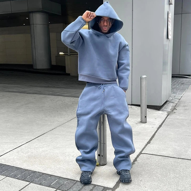 Oversized Hoodie & Sweatpants Set – Vintage Street Fit