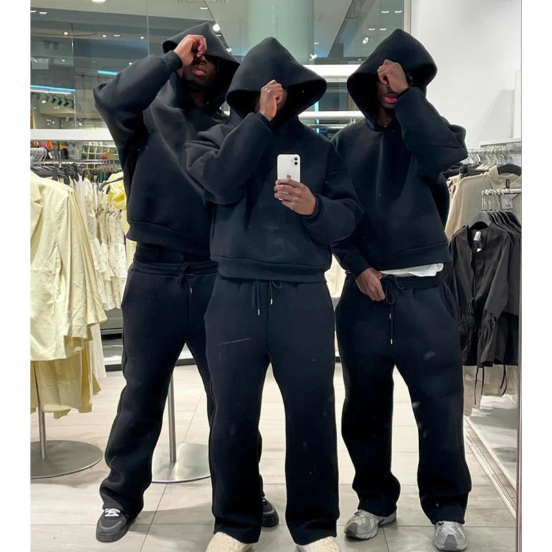 Oversized Hoodie & Sweatpants Set – Vintage Street Fit