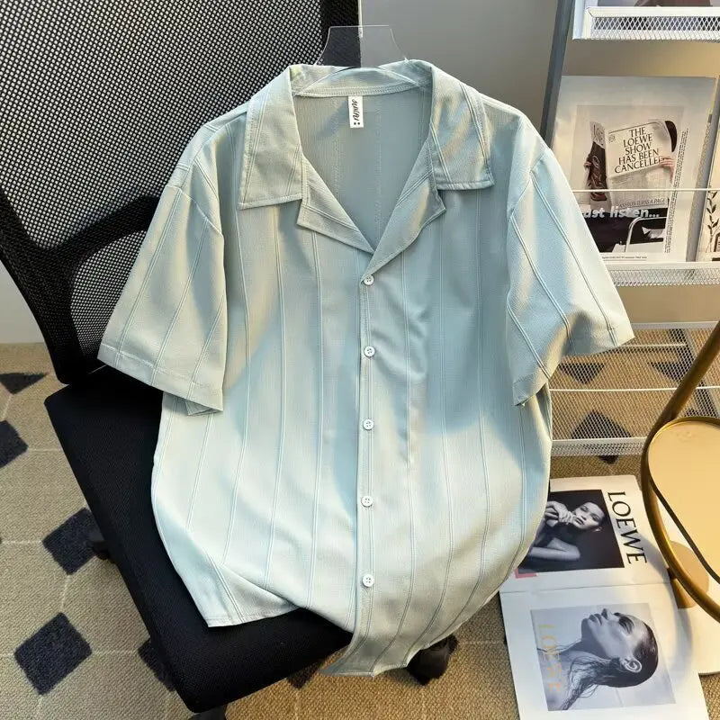 Men's Short-sleeved White Summer